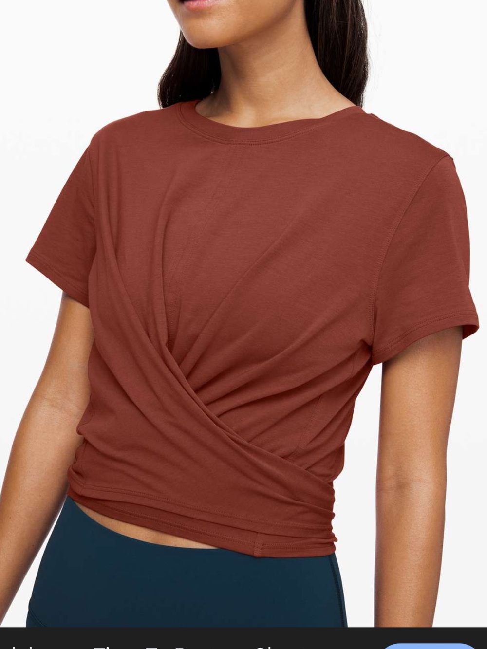 Lululemon Time To Restore Short Sleeve - Rustic Clay